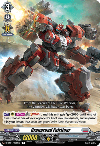 Granaroad Fairtigar - D-BT01/038 - Rare available at 401 Games Canada