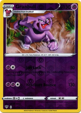 Granbull - 071/189 - Rare - Reverse Holo available at 401 Games Canada