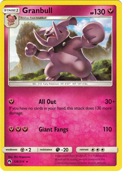 Granbull - 138/214 - Rare available at 401 Games Canada