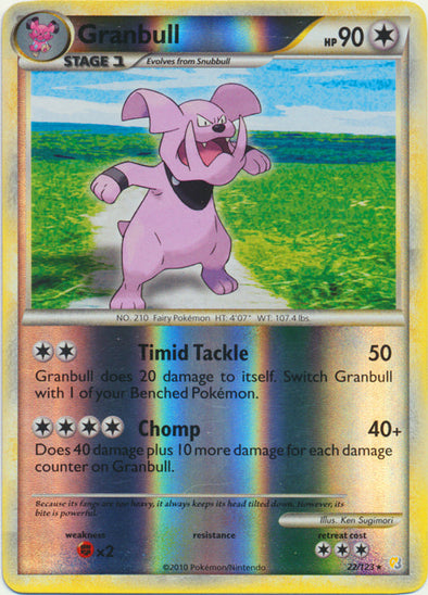 Granbull - 22/123 - Rare - Reverse Holo available at 401 Games Canada