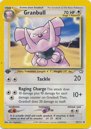 Granbull - 37/111 - Uncommon - 1st Edition available at 401 Games Canada