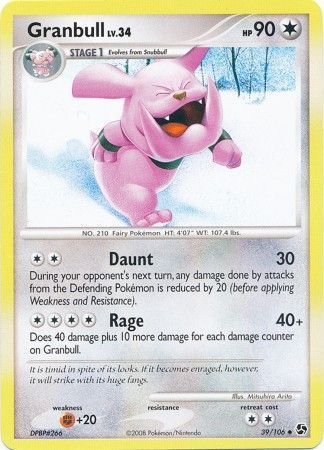 Granbull - 39/106 - Uncommon available at 401 Games Canada