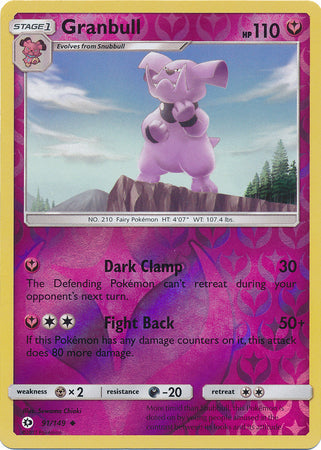 Granbull - 91/149 - Uncommon - Reverse Holo available at 401 Games Canada