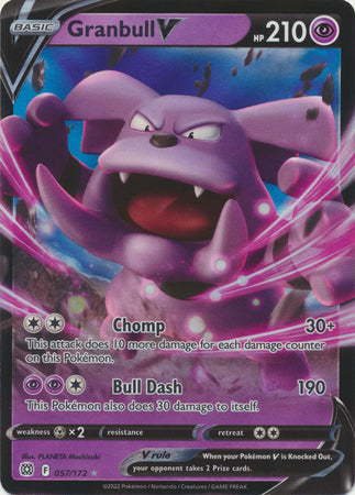 Granbull V - 057/172 - Ultra Rare available at 401 Games Canada