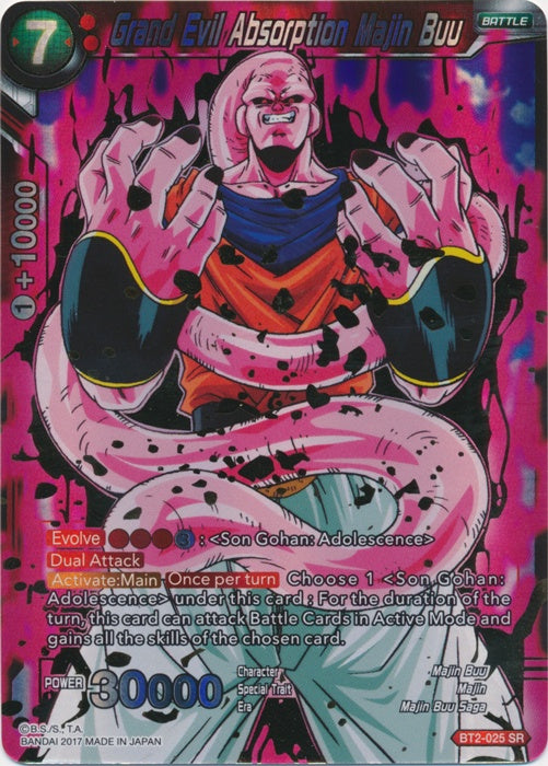 Grand Evil Absorption Majin Buu - BT2-025 - Super Rare available at 401 Games Canada