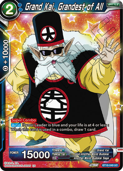 Grand Kai, Grandest of All - BT18-049 - Uncommon available at 401 Games Canada