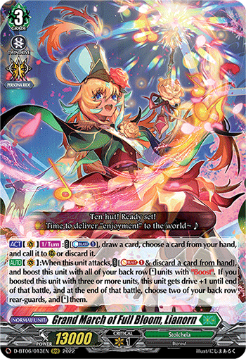 Grand March of Full Bloom, Lianorn - D-BT06/013 - Triple Rare available at 401 Games Canada