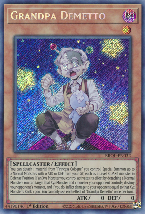 Grandpa Demetto - BROL-EN032 - Secret Rare - 1st Edition available at 401 Games Canada