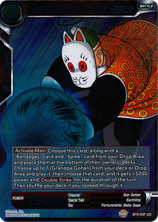 Grandpa Gohan, to the Rescue - BT5-007 - Uncommon (FOIL) available at 401 Games Canada