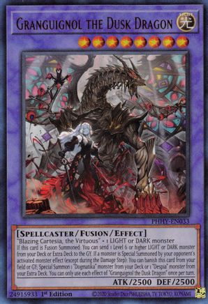 Granguignol the Dusk Dragon - PHHY-EN033 - Ultra Rare - 1st Edition available at 401 Games Canada