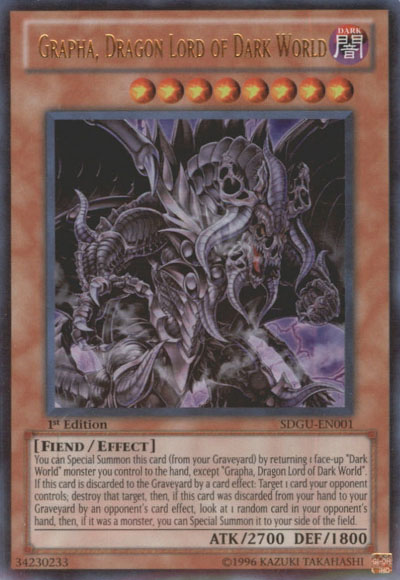 Grapha, Dragon Lord of Dark World - SDGU-EN001 - Ultra Rare - 1st Edition available at 401 Games Canada