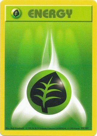 Grass Energy - 99/102 - Common - Shadowless available at 401 Games Canada