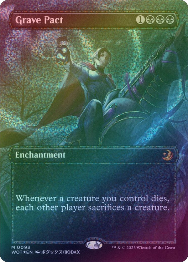 Grave Pact - Borderless Anime (Confetti Foil) (WOT)
