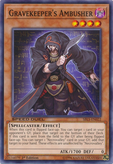 Gravekeeper's Ambusher - SBLS-EN022 - Common - 1st Edition available at 401 Games Canada