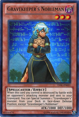 Gravekeeper's Nobleman - LVAL-EN031 - Ultra Rare - Unlimited available at 401 Games Canada