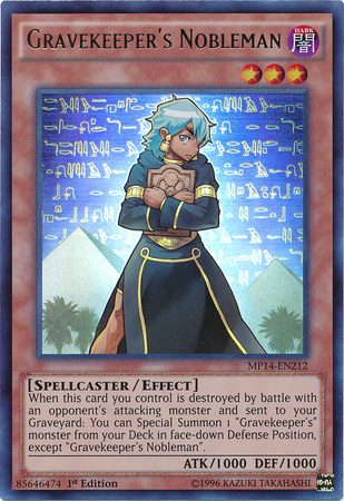 Gravekeeper's Nobleman - MP14-EN212 - Ultra Rare - 1st Edition available at 401 Games Canada