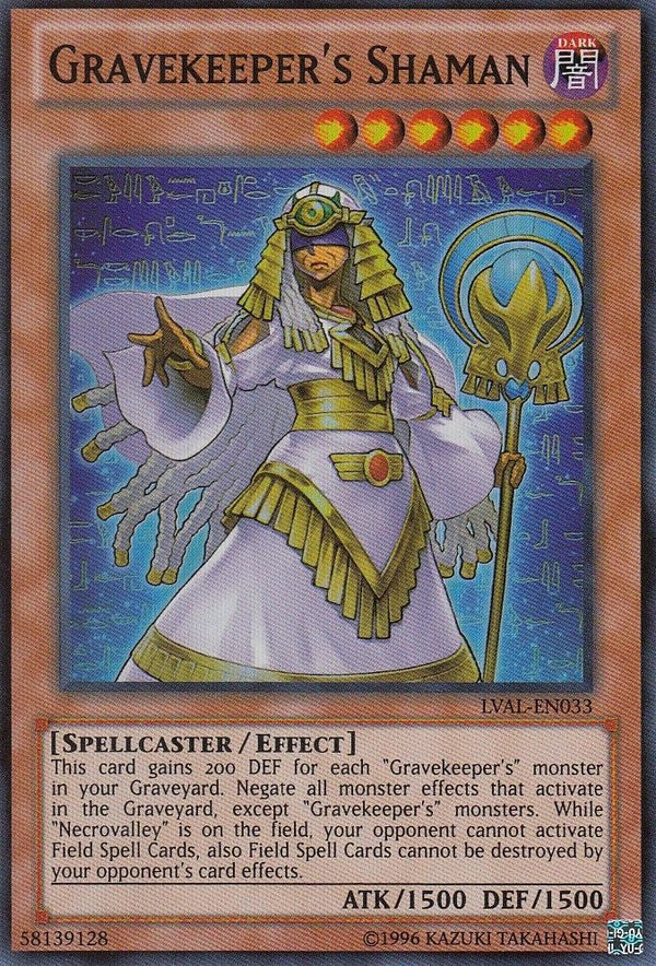 Gravekeeper's Shaman - LVAL-EN033 - Super Rare - Unlimited available at 401 Games Canada
