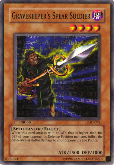 Gravekeeper's Spear Soldier - PGD-062 - Common - 1st Edition available at 401 Games Canada