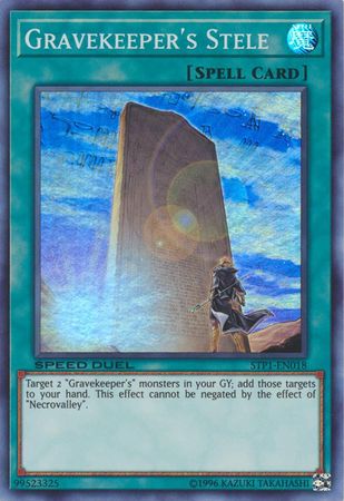 Gravekeeper's Stele - STP1-EN018 - Super Rare available at 401 Games Canada