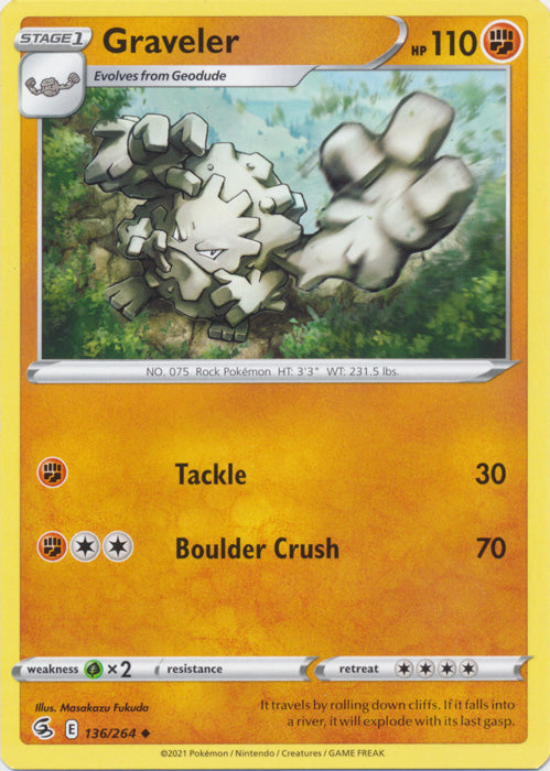 Graveler - 136/264 - Uncommon available at 401 Games Canada