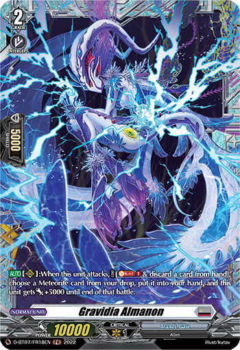 Gravidia Almanon - D-BT07/FR18 - Frame Rare available at 401 Games Canada