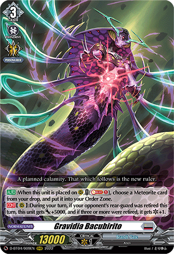 Gravidia Bacubirito - D-BT04/009 - Triple Rare available at 401 Games Canada