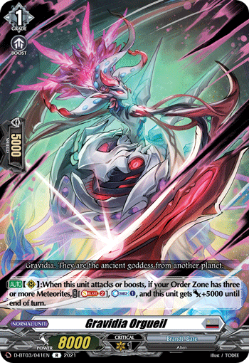 Gravidia Orgueil - D-BT03/041 - Rare available at 401 Games Canada
