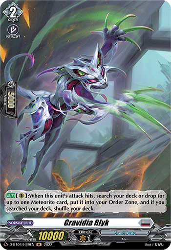 Gravidia Rlyk - D-BT04/H29 - Holo Rare available at 401 Games Canada