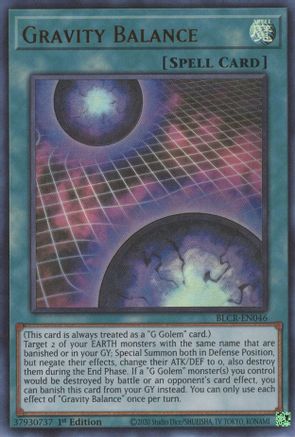 Gravity Balance - BLCR-EN046 - Ultra Rare - 1st Edition available at 401 Games Canada