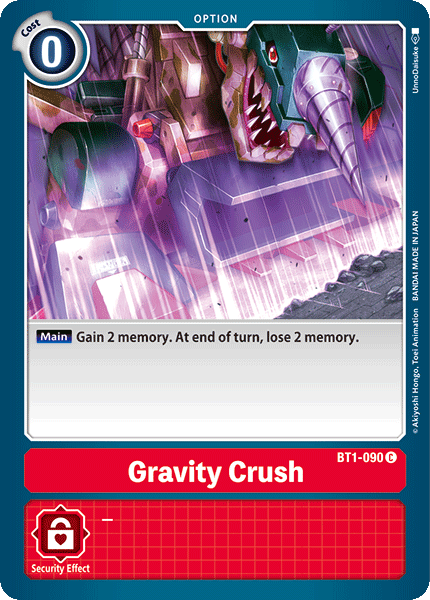 Gravity Crush - BT1-090 - Common available at 401 Games Canada