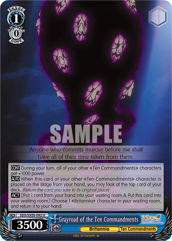 Grayroad of the Ten Commandments - SDS/SX05-E092 - Uncommon available at 401 Games Canada