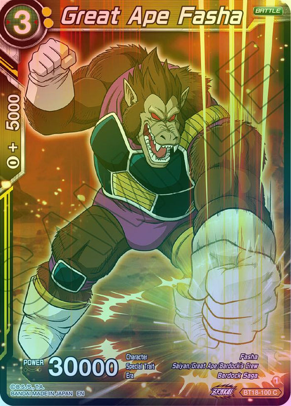 Great Ape Fasha - BT18-100 - Common (Foil) available at 401 Games Canada