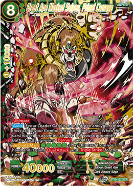 Great Ape Masked Saiyan, Primal Carnage - BT10-152 - Secret Rare (Reprint) available at 401 Games Canada