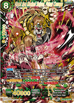 Great Ape Masked Saiyan, Primal Carnage - BT10-152 - Secret Rare available at 401 Games Canada