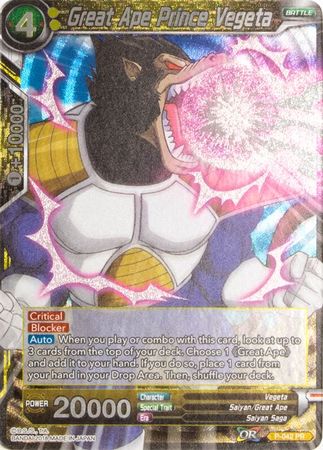 Great Ape Prince Vegeta - P-042 - Promo (Foil) available at 401 Games Canada