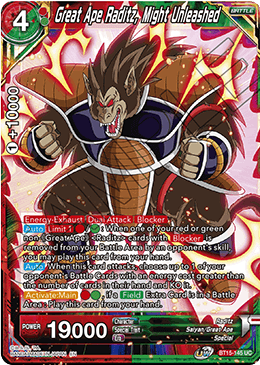 Great Ape Raditz, Might Unleashed - BT15-145 - Uncommon available at 401 Games Canada