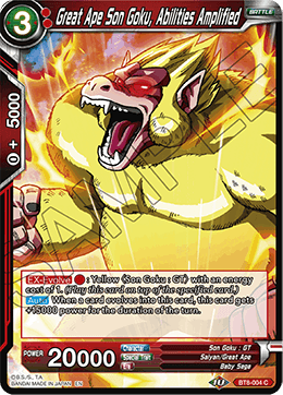 Great Ape Son Goku, Abilities Amplified - BT8-004 - Common available at 401 Games Canada