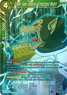 Great Ape Vegeta, Embodied Might - BT15-073 - Common (FOIL) available at 401 Games Canada