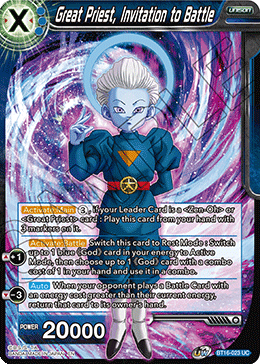 Great Priest, Invitation to Battle - BT16-023 - Uncommon (Foil) available at 401 Games Canada