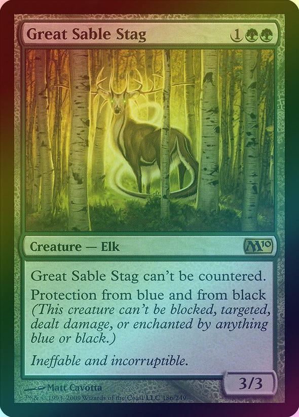 Great Sable Stag (Foil) (M10) available at 401 Games Canada