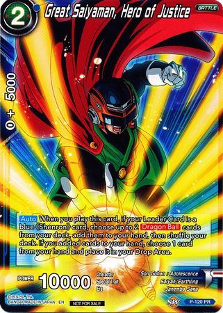 Great Saiyaman, Hero of Justice - P-120 - Promo available at 401 Games Canada