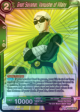 Great Saiyaman, Vanquisher of Villainy - BT11-065 - Rare (FOIL) available at 401 Games Canada