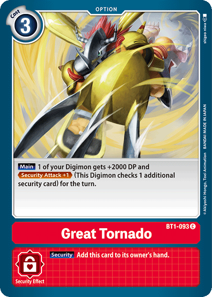 Great Tornado - BT1-093 - Common available at 401 Games Canada