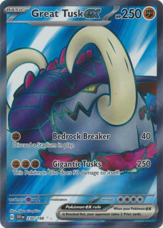 Great Tusk ex - 230/198 - Full Art Ultra Rare available at 401 Games Canada