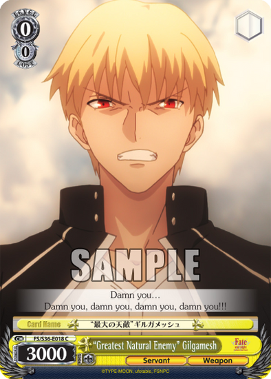 "Greatest Natural Enemy" Gilgamesh - FS/S36-E018 - Common available at 401 Games Canada