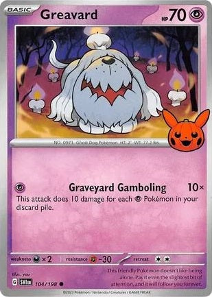 Greavard - 104/198 - Promo (Trick or Trade BOOster Bundle) available at 401 Games Canada