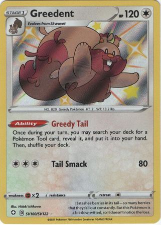 Greedent - SV100/SV122 - Shiny Rare available at 401 Games Canada