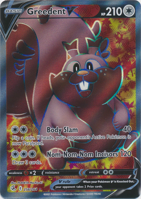 Greedent V - 256/264 - Full Art Ultra Rare available at 401 Games Canada