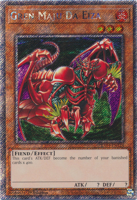 Gren Maju Da Eiza (Platinum Secret Rare) - RA04-EN124 - Platinum Secret Rare - 1st Edition