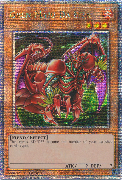 Gren Maju Da Eiza - RA04-EN124 - Quarter Century Secret Rare - 1st Edition